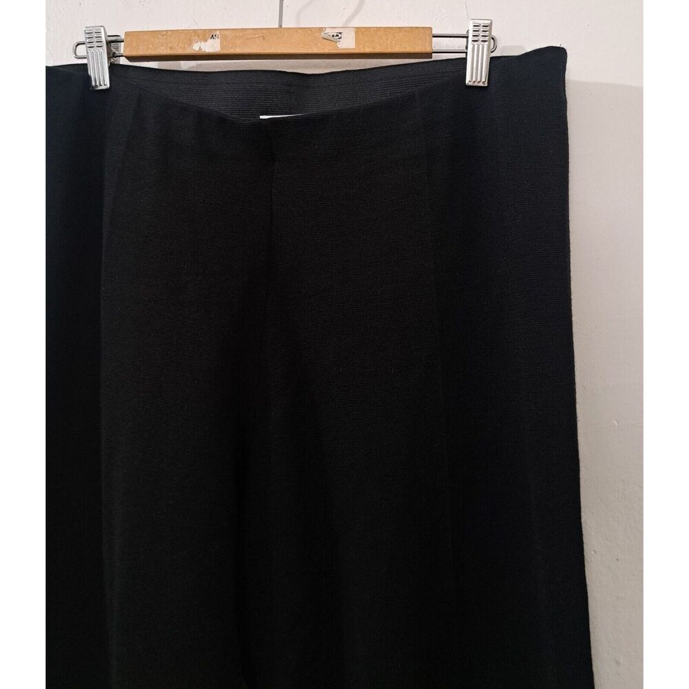 Cos Women Large wide leg hi rise pants stretch black lyocell strong full length - Picture 3 of 9